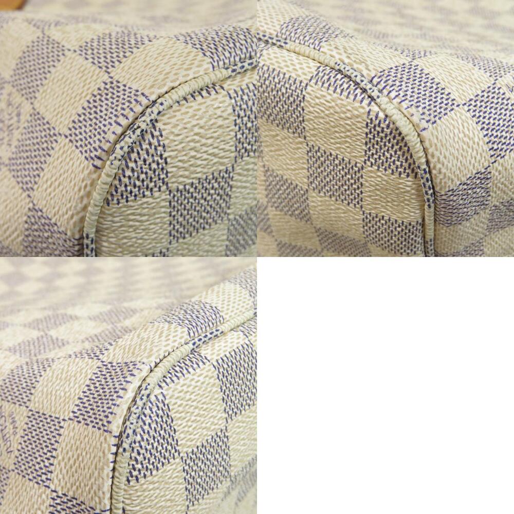 Louis Vuitton Neverfull Damier Azur White Tote Bag Canvas - Picture 10 of 11
